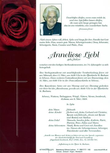 Parte von Anneliese Liebl