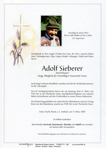 Parte von Adolf Sieberer
