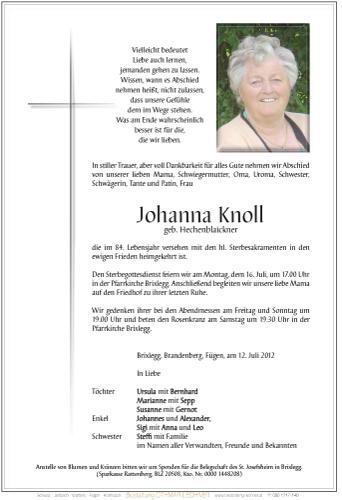 Parte von Johanna Knoll