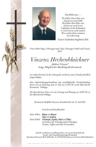 Parte von Vinzenz Hechenblaickner