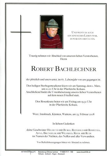Parte von Robert Bachlechner