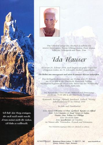 Parte von Ida Hauser
