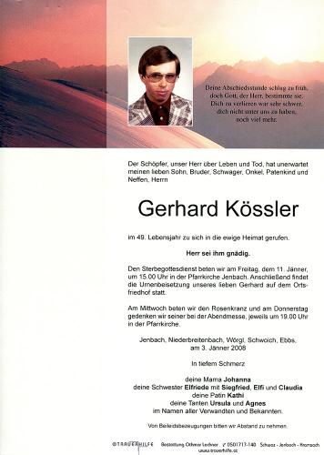 Parte von Gerhard Kössler
