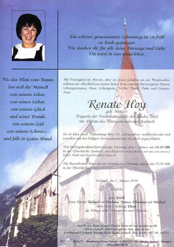 Parte von Renate Hoy