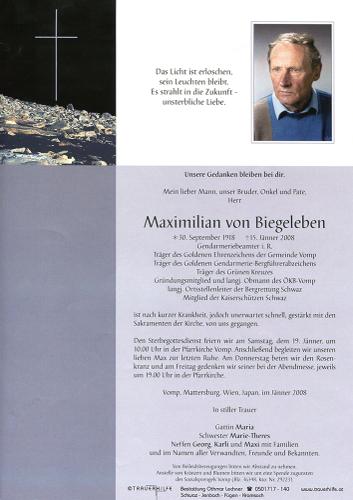 Parte von Maximilian Biegeleben