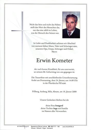 Parte von Erwin Kometer