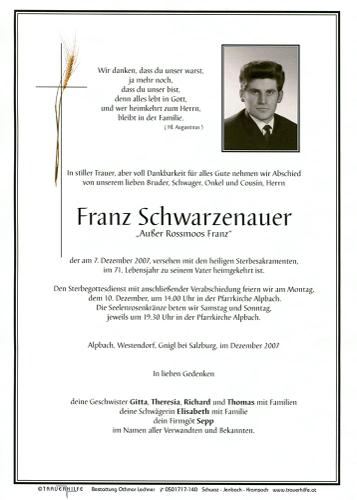 Parte von Franz Schwarzenauer