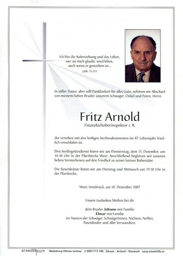 Parte von Fritz Arnold