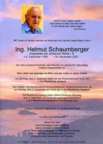 Parte von  Schaumberger Helmut Ing.