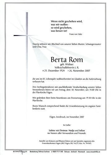 Parte von Berta Rom
