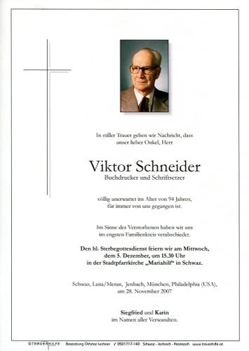 Parte von Viktor Schneider