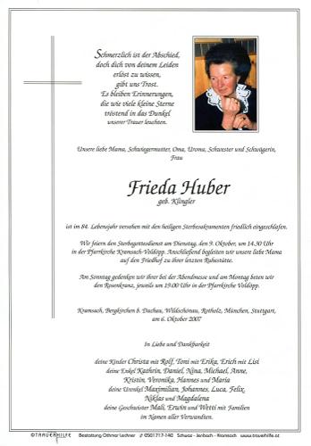 Parte von Frieda Huber