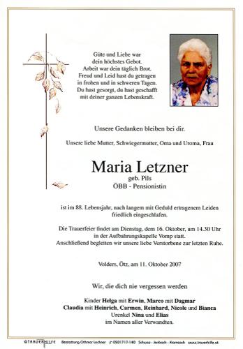 Parte von Maria Letzner