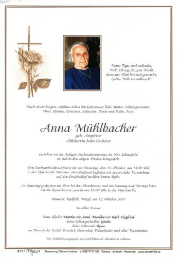 Parte von Anna Mühlbacher