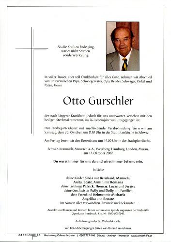 Parte von Otto Gurschler
