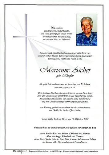 Parte von Marianne Aicher
