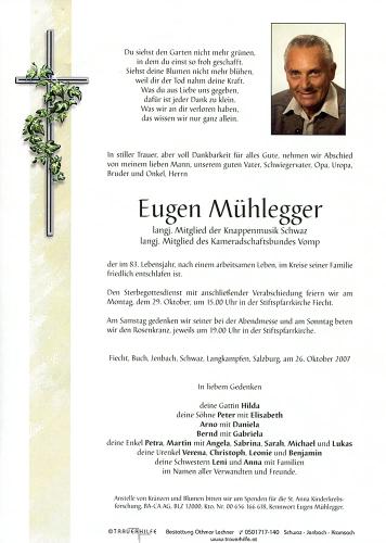 Parte von Eugen Mühlegger