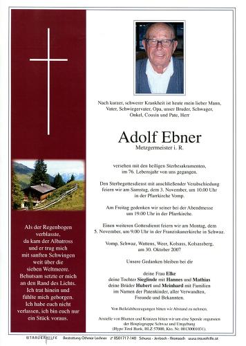 Parte von Adolf Ebner