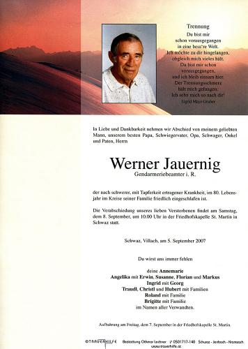 Parte von Werner Jauernig