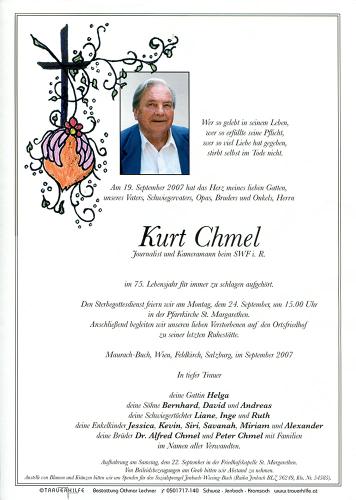 Parte von Kurt Chmel