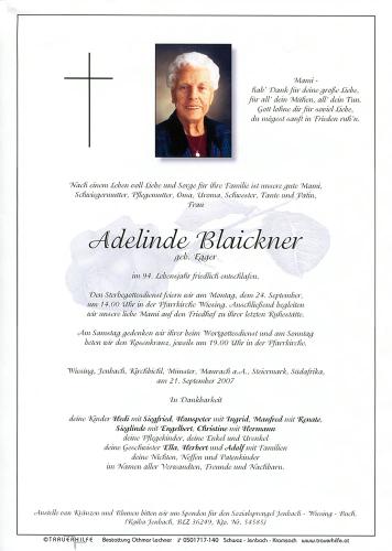 Parte von Adelinde Blaickner