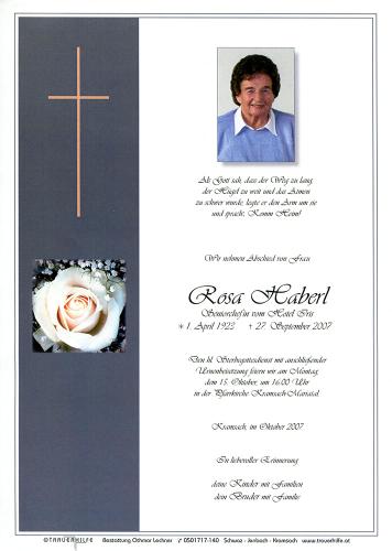 Parte von Rosa Haberl