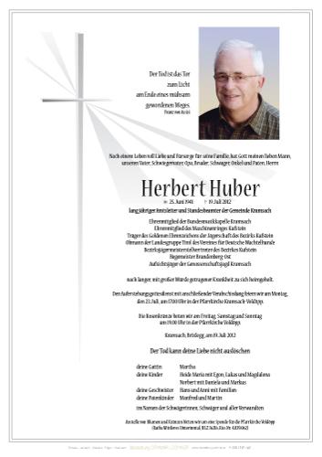 Parte von Herbert Huber