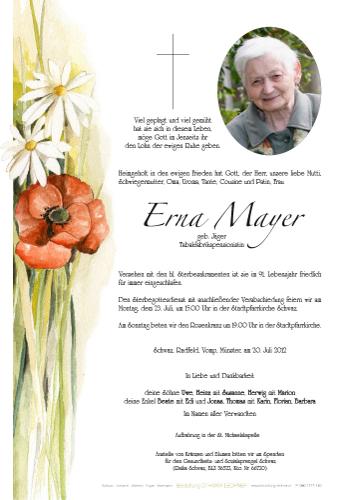 Parte von Erna Mayer