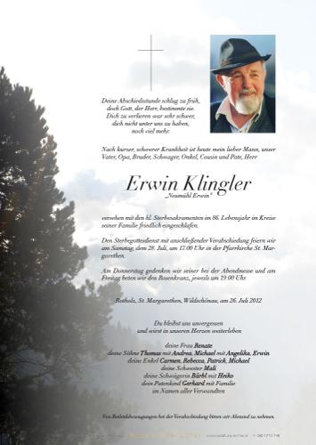 Parte von Erwin Klingler