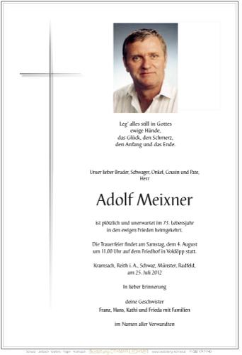 Parte von Adolf Meixner