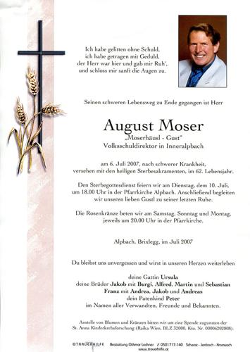 Parte von August Moser