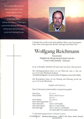 Parte von Wolfgang Reichmann