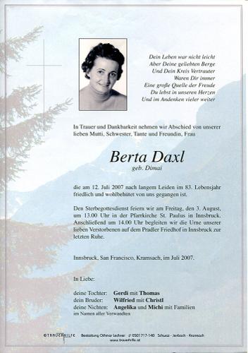 Parte von Berta Daxl