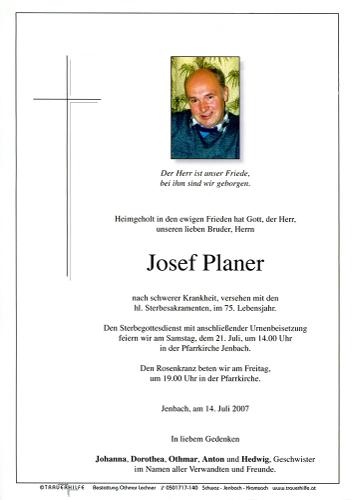 Parte von Josef Planer