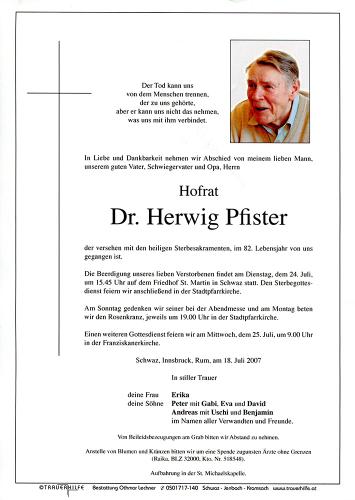 Parte von Herwig Pfister