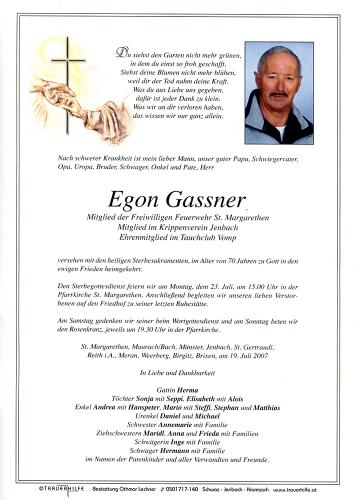Parte von Egon Gassner