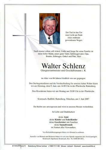 Parte von Walter Schlenz