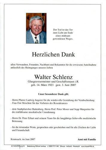 Parte von Walter Schlenz