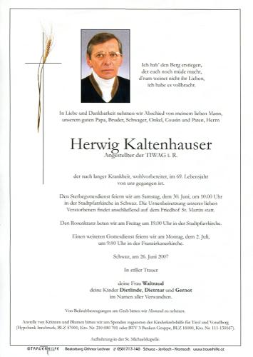 Parte von Herwig Kaltenhauser