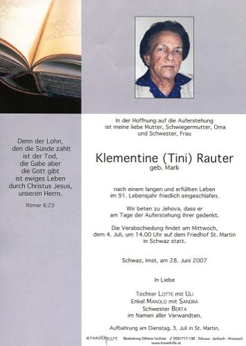 Parte von Klementine Rauter