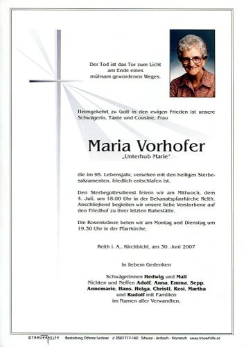 Parte von Maria Vorhofer