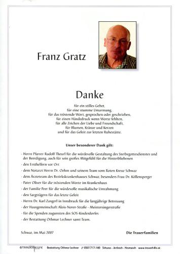 Parte von Franz Gratz