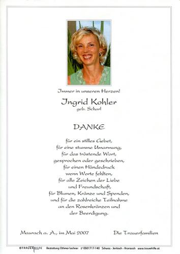Parte von Ingrid Maria Kohler