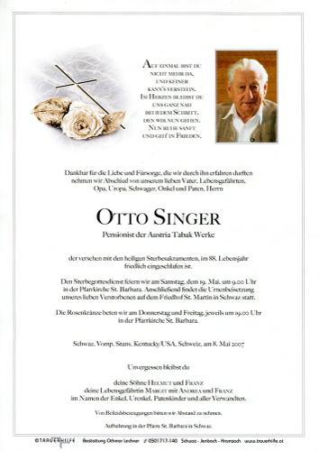 Parte von Otto Singer