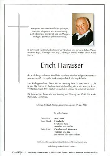 Parte von Erich Harasser