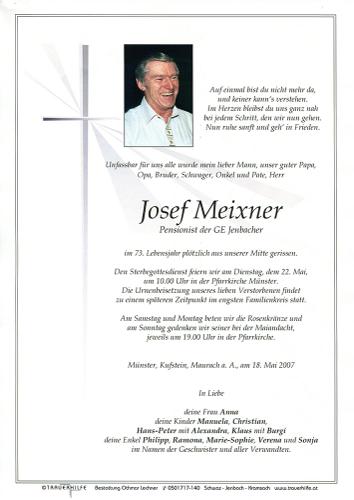 Parte von Josef Meixner