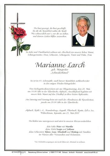 Parte von Marianne Larch