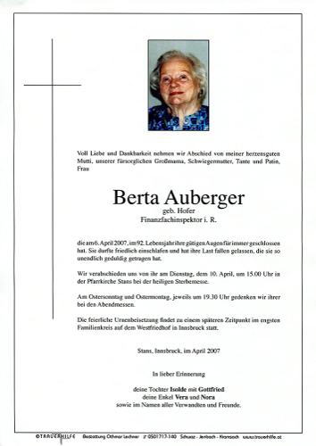 Parte von Berta Auberger