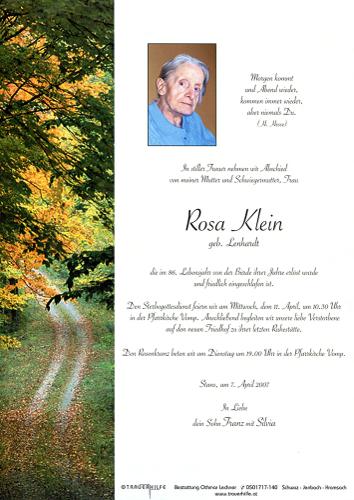 Parte von Rosa Klein