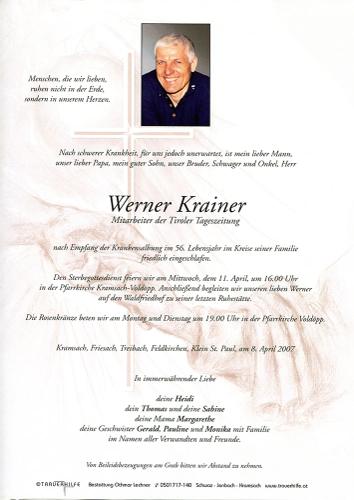 Parte von Werner Krainer